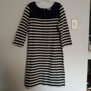 Blue striped dress